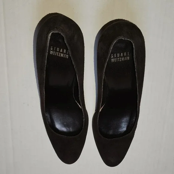 Stuart Weitzman Brown Suede Pumps - Picture 3 of 10